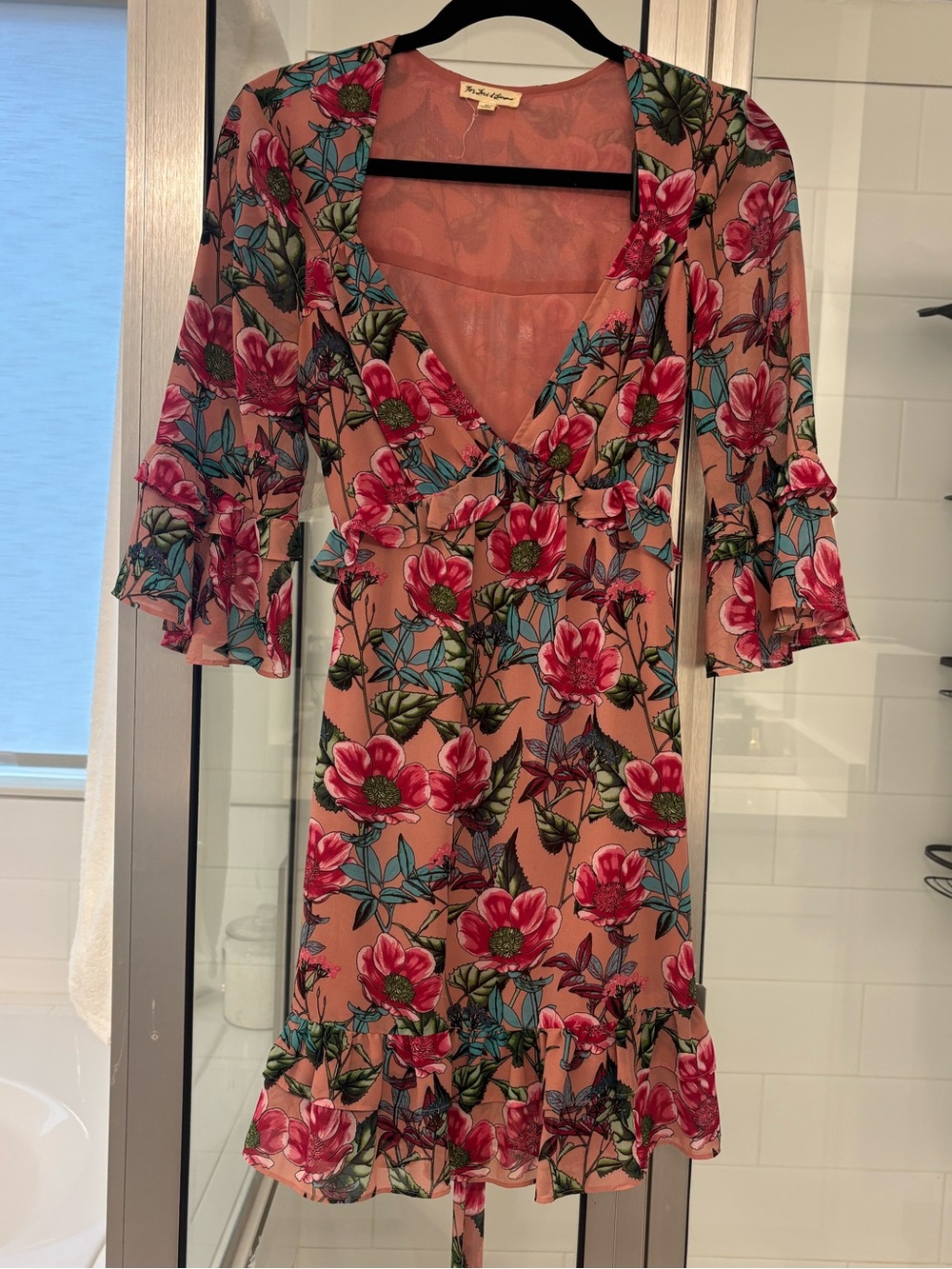 For Love & Lemons Mini Floral Dress